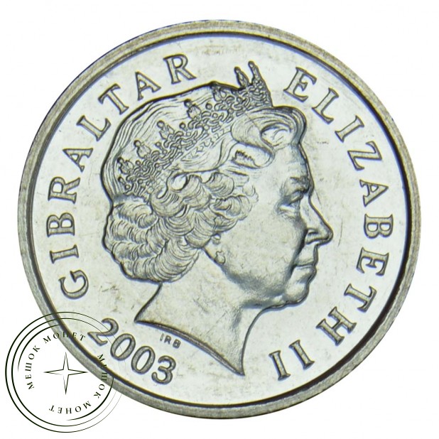 Гибралтар 5 пенсов 2003