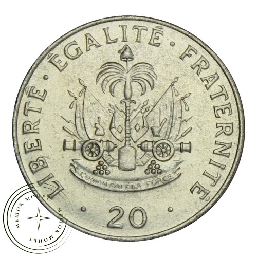 Гаити 20 сантимов 1991 — 93702851