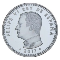 Монета Испания 10 евро 2017 Чемпионат мира по футболу 2018 в России