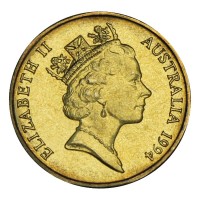 Австралия 1 доллар 1994 10 лет выпуску монет 1 доллар