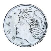 Монета Бразилия 1 сентаво 1969