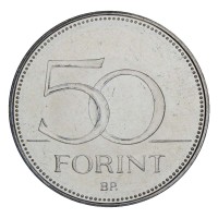 Монета Венгрия 50 форинтов 2020 150 лет Венгерской ассоциации пожарных