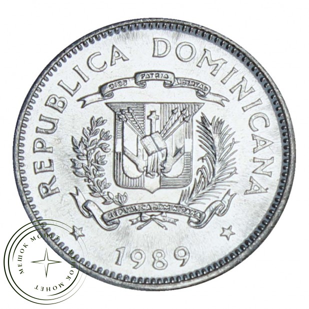 Доминиканская республика 5 сентаво 1989