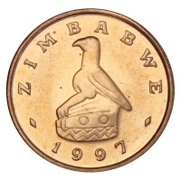 Монета Зимбабве 1 цент 1997
