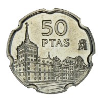 Монета Испания 50 песет 1997 Хуан де Эррера