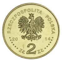 Монета Польша 2 злотых 2014 XXII Зимние Олимпийские игры в Сочи