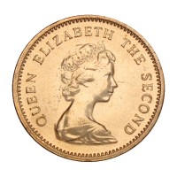 Монета Тувалу 1 цент 1985