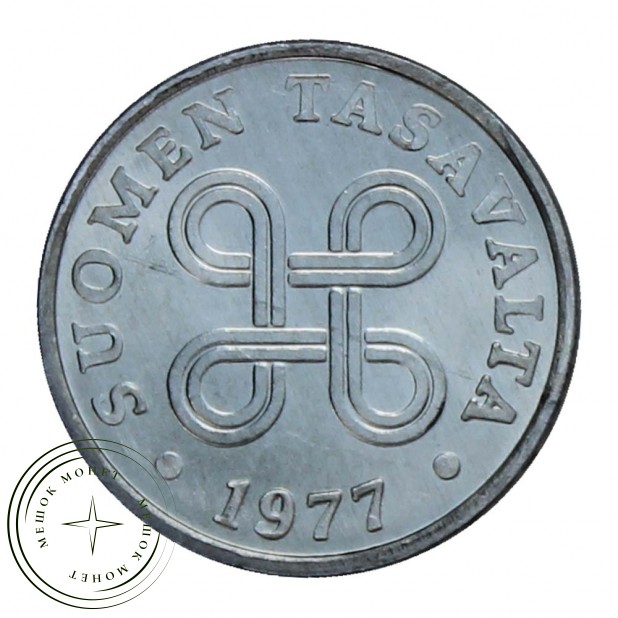 Финляндия 5 пенни 1977