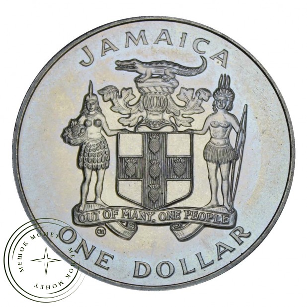 Ямайка 1 доллар 1982 Чемпионат мира по футболу 1982