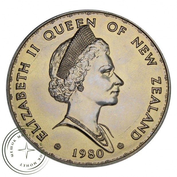 Новая Зеландия 1 доллар 1980 Веерохвостка — 937030187