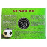 Монета Буркина-Фасо 100 франков 2017 Волк Забивака