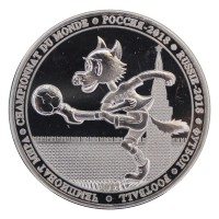 Монета Буркина-Фасо 100 франков 2017 Волк Забивака