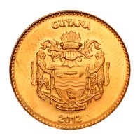 Монета Гайана 5 долларов 2012