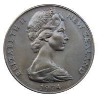 Монета Новая Зеландия 1 доллар 1974 X Британские Игры Содружества