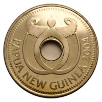 Монета Папуа—Новая Гвинея 1 кина 2004