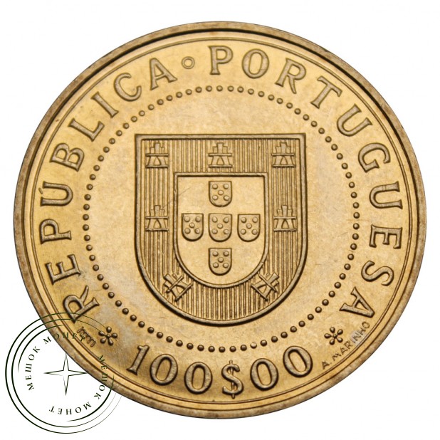 Португалия 100 эскудо 1990 350 лет со дня восстановления португальской независимости - 937030271
