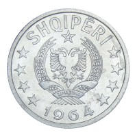 Монета Албания 10 киндарок 1964