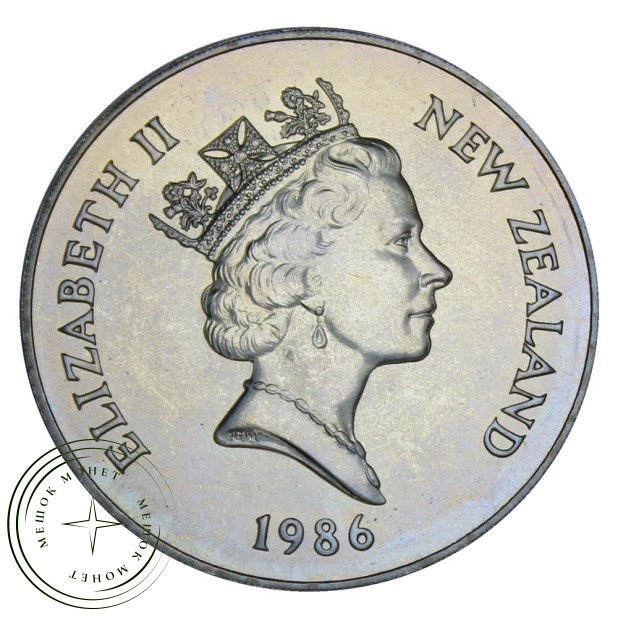 Новая Зеландия 1 доллар 1986 Королевский визит