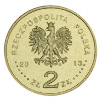 Монета Польша 2 злотых 2013 Ракетный фрегат Генерал К. Пулаский (Польские суда)