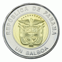 Монета Панама 1 бальбоа 2019 Всемирный день молодёжи Цветная