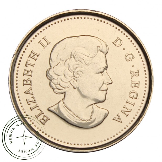 Канада 25 центов 2011 Бизон (Природа Канады)