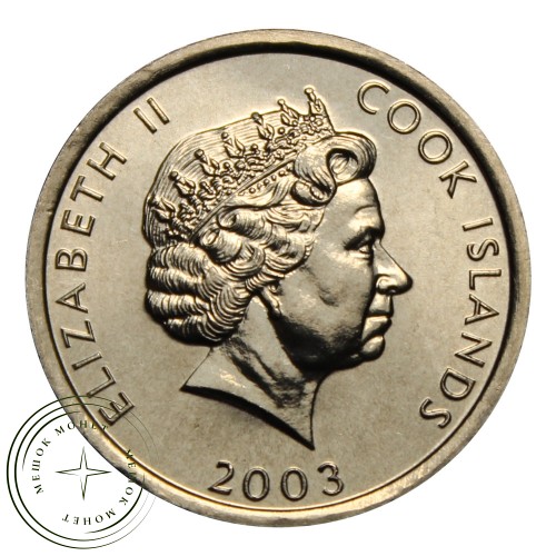 Острова Кука Легавая 1 цент 2003 — 937030424
