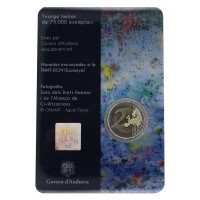 Монета Андорра 2 евро 2018 70 лет Всеобщей декларации прав человека (В буклете)