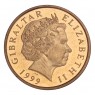 Гибралтар 1 пенни 1999