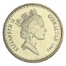 Гибралтар 1 фунт 1995 50 лет ООН