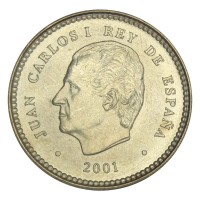 Монета Испания 100 песет 2001 132 года песете