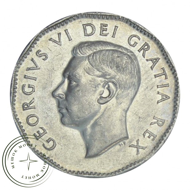 Канада 5 центов 1951 200 лет с момента открытия никеля