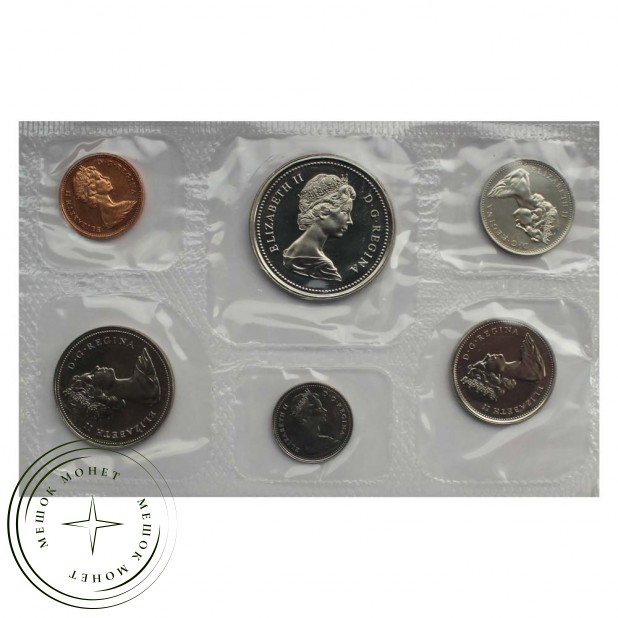 Канада Официальный годовой набор 1975 (6 монет в запайке)