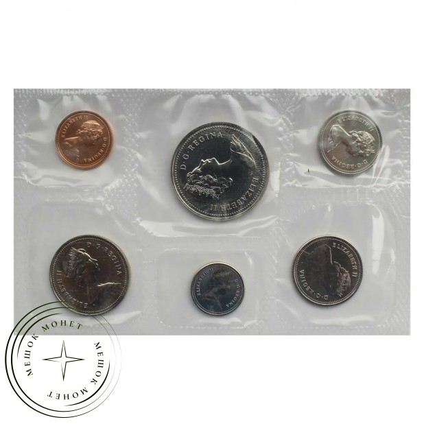 Канада Официальный годовой набор 1980 (6 монет в запайке)