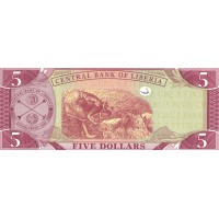 Банкнота Либерия 5 долларов 2009