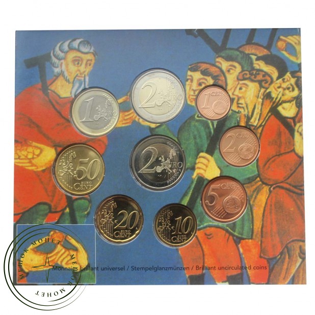 Люксембург Годовой набор монет ЕВРО 2006 (9 штук)