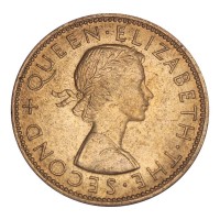 Монета Новая Зеландия 1 пенни 1964