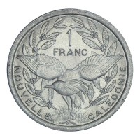 Монета Новая Каледония 1 франк 1977