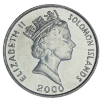 Монета Соломоновы острова 10 центов 2000