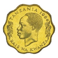 Монета Танзания 10 сенти 1984
