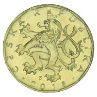 Монета Чехия 20 крон 2018