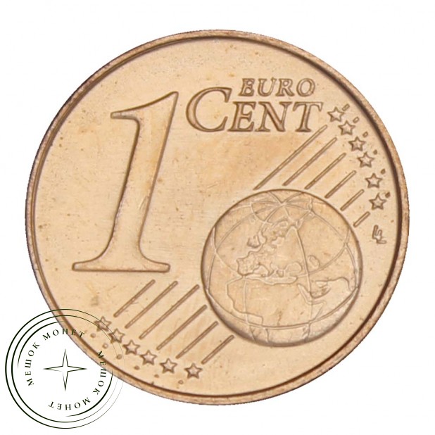 Германия 1 евроцент 2014 А