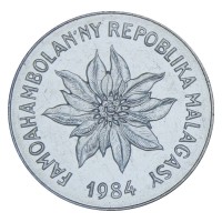 Монета Мадагаскар 5 франков 1984