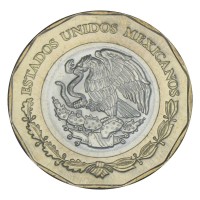 Монета Мексика 20 песо 2019 500 лет основанию порта Веракрус