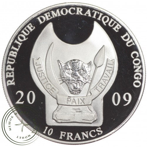 Конго 10 франков 2009 Викинг (Воины мира) — 937033016
