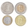 Набор монет 1, 5, 10, 25 песо 2020 Доминикана (4 штуки)