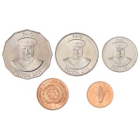 Тонга набор 5 монет 1981-2011 ФАО