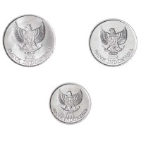 Набор монет 1999-2003 Индонезия Птицы (3 штуки)