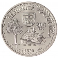 Португалия 200 эскудо 1995 480 лет островам Солор и Тимор