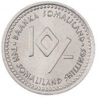 Монета Сомалиленд 10 шиллингов 2006 Близнецы (Знаки зодиака)