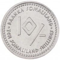 Монета Сомалиленд 10 шиллингов 2006 Скорпион (Знаки зодиака)